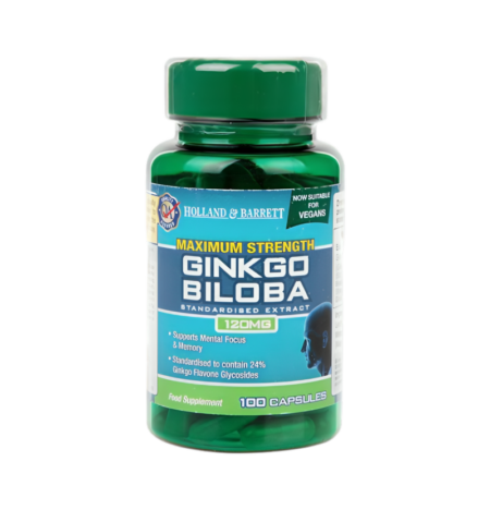 Holland & Barrett Maximum Strength Ginkgo Biloba 120mg 100 Kapslar