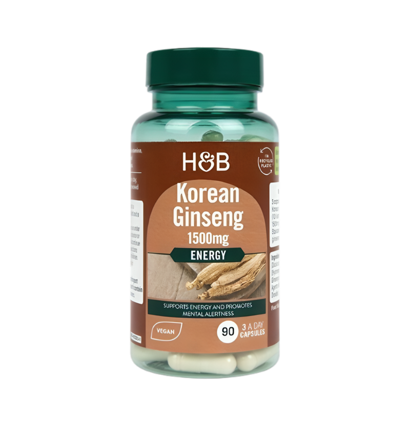 Holland & Barrett Korean Ginseng 1500mg 90 Kapslar