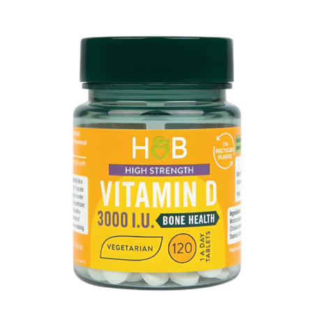 Holland & Barrett High Strength Vitamin D 3000IU 120 Tabletter