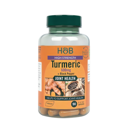 Holland & Barrett High Strength Turmeric with Black Pepper 600mg 90 Kapslar