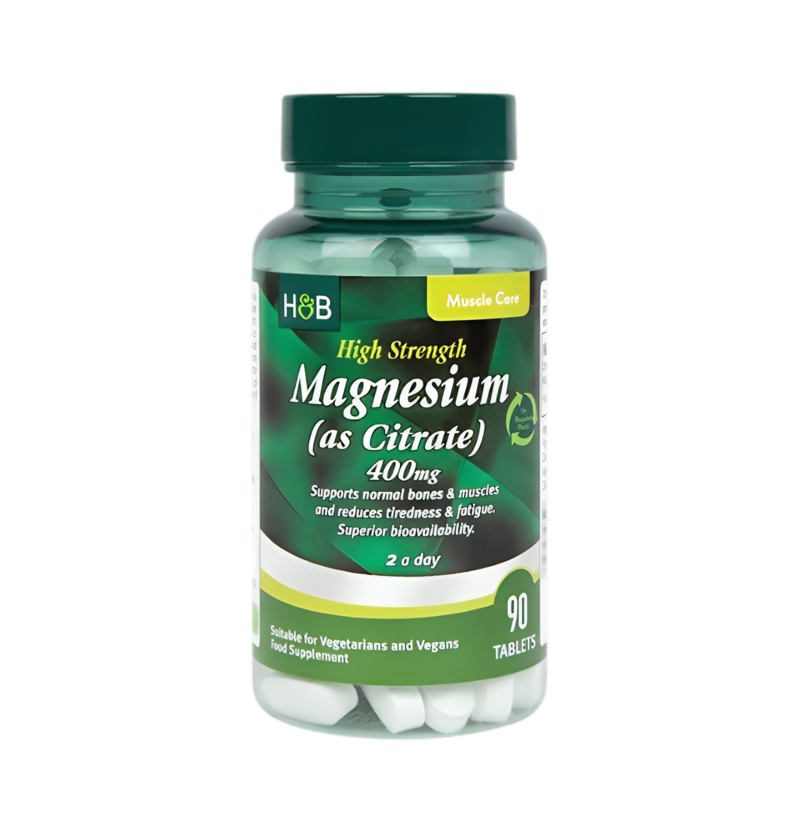 Holland & Barrett High Strength Magnesium (as Citrate) 400mg 90 Tabletter