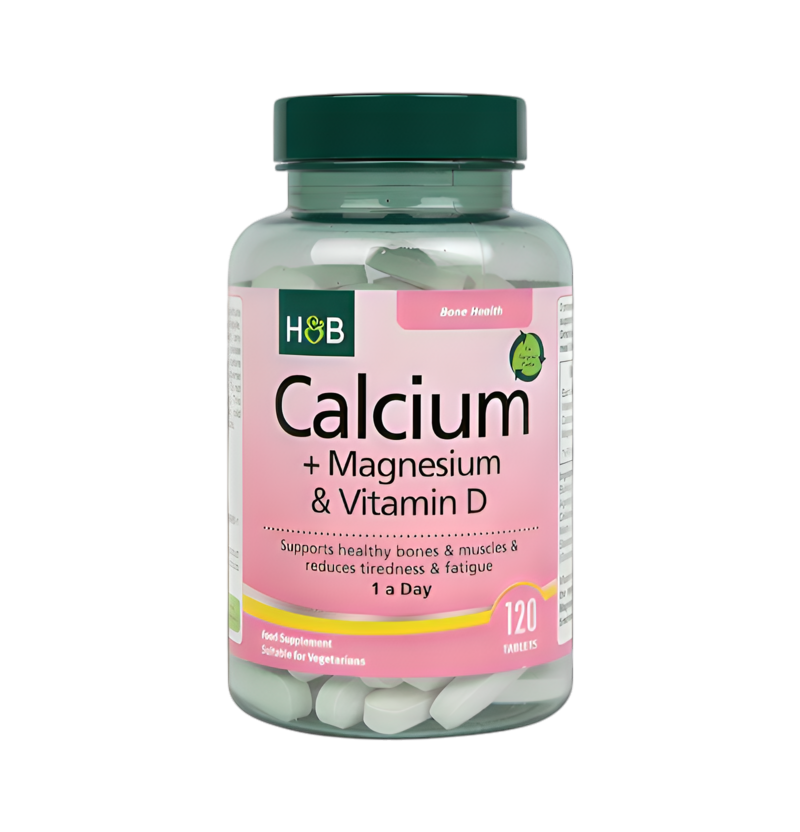 Holland & Barrett Calcium + Magnesium & Vitamin D 120 Vegetariska Tabletter