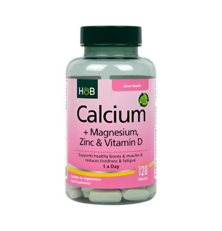 Holland & Barrett Calcium + Magnesium, Zinc & Vitamin D 120 Tabletter