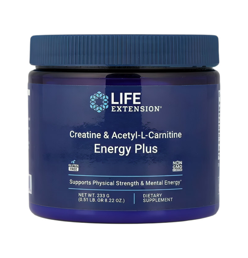 Life Extension Creatine & Acetyl-L-Carnitine Energy Plus 233g