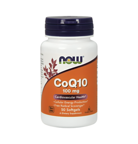 NOW Foods CoQ10 100mg 50 Mjuka Gelkapslar