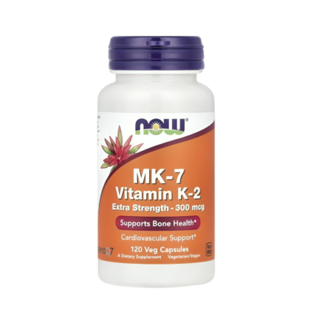 NOW Foods MK-7 Vitamin K-2 300µg Extra Strength 120 Kapslar