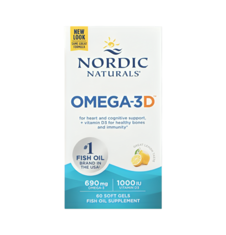 Nordic Naturals Omega-3D 690mg Lemon 60 Mjuka gelkapslar