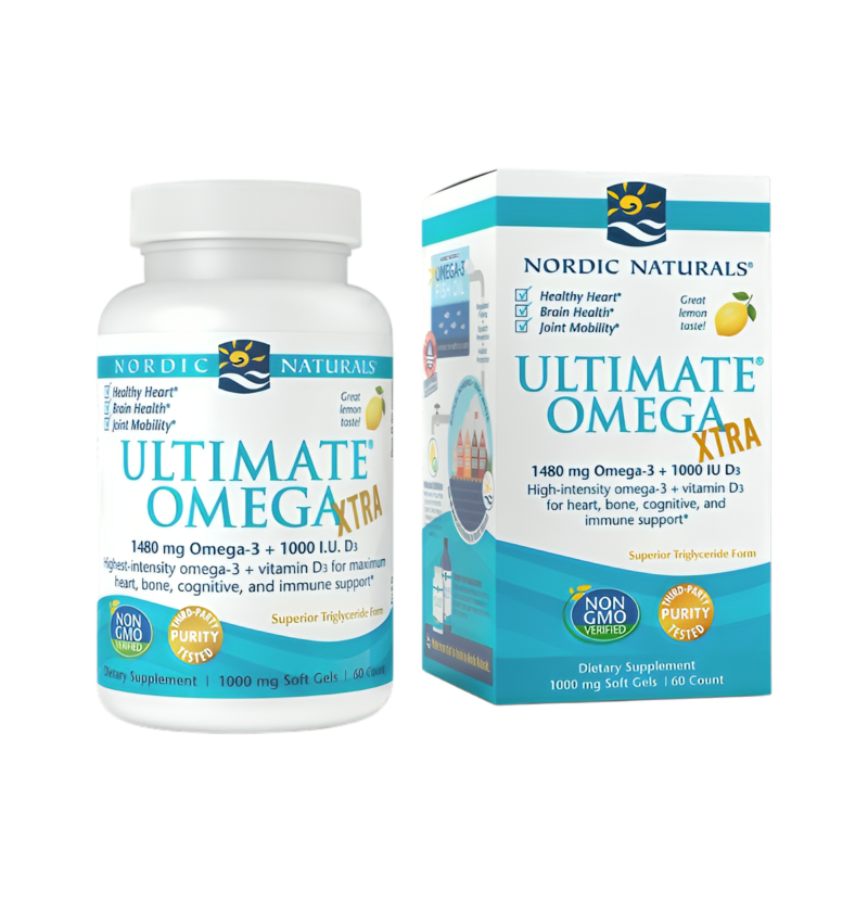 Nordic Naturals Ultimate Omega Xtra 1480mg Lemon 60 Mjuka Kapslar