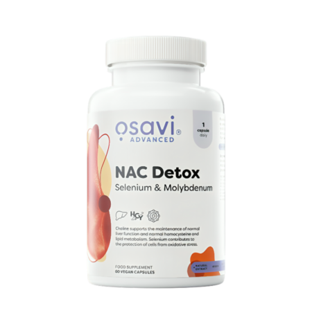 Osavi NAC Detox, Selenium & Molybdenum 60 veganska Kapslar