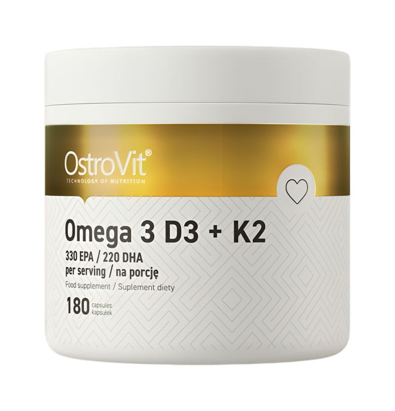 OstroVit Omega 3 D3 + K2 180 Kapslar