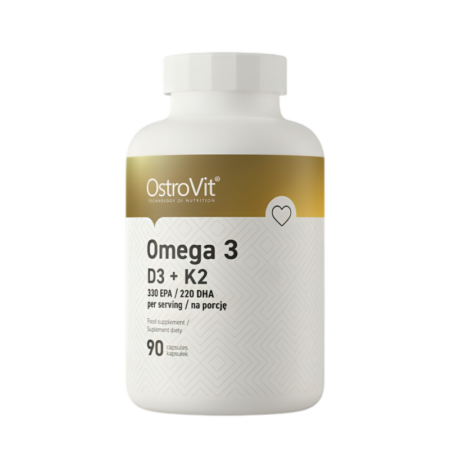 OstroVit Omega 3 D3 + K2 90 Kapslar