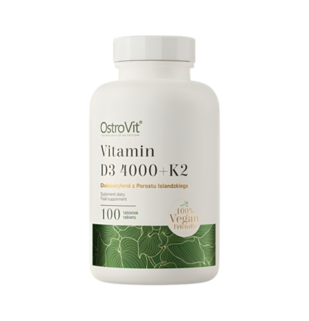 OstroVit Vitamin D3 4000 + K2 Vegan 100 Tabletter