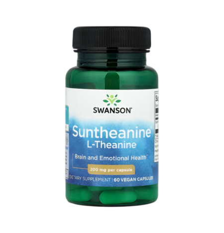 Swanson Suntheanine L-Theanine 200mg 60 Kapslar