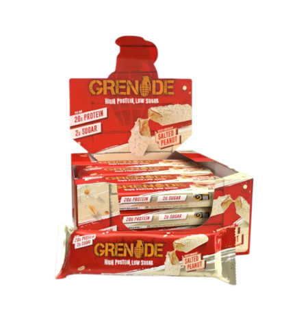 Grenade Protein Bars White Chocolate Salted Peanut 60g 12 Barer
