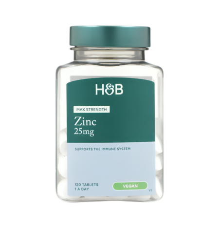 Holland & Barrett Max Strength Zinc 25mg 120 Tabletter