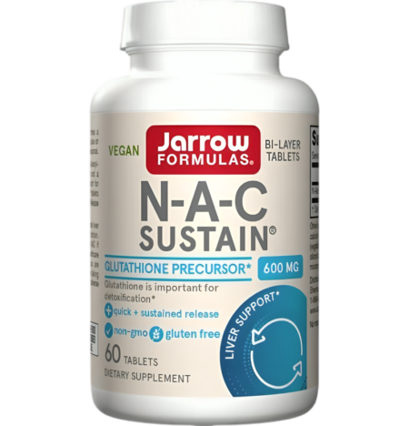 Jarrow Formulas N-A-C Sustain 600mg 60 Tabletter