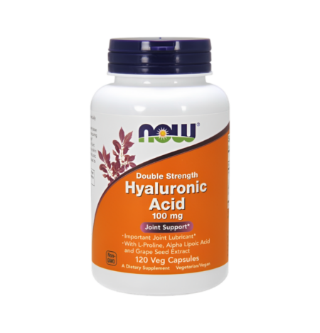 NOW Foods Hyaluronic Acid Double Strength 100mg 120 Kapslar