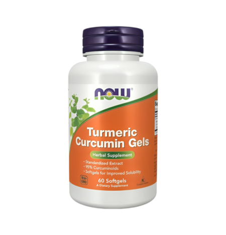 NOW Foods Turmeric Curcumin 60 Mjukgelkapslar