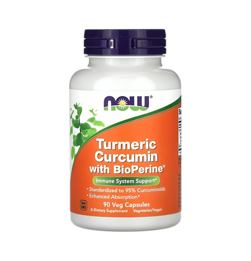 NOW Foods Turmeric Curcumin with BioPerine 90 Kapslar