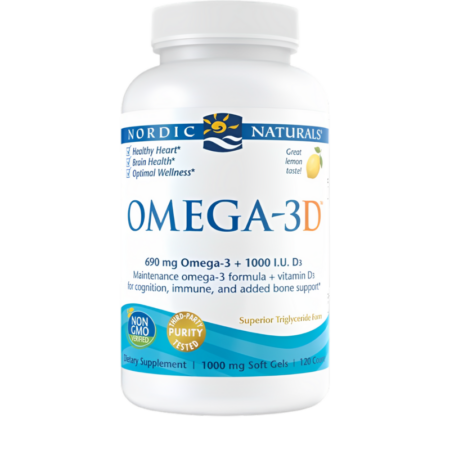 Nordic Naturals Omega-3D 690mg Lemon 120 Kapslar