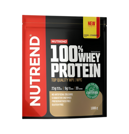 Nutrend 100% Whey Protein Banana + Strawberry 1000g