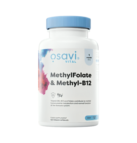 Osavi MethylFolate & Methyl-B12 120 Veganska Kapslar