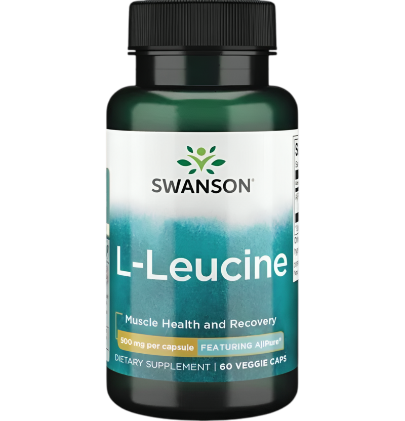 Swanson AjiPure L-Leucine 500mg 60 Kapslar